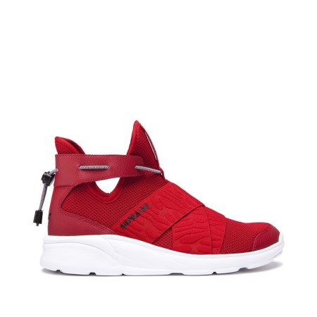 Supra Anevay Rød Høye Sneakers Dame [NO-7-O874]